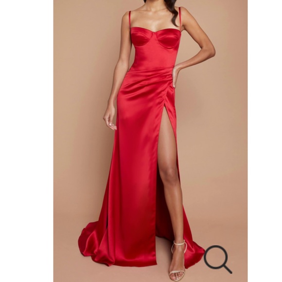 Nadine Merabi “Jessica” dress- RED - Picture 2 of 5